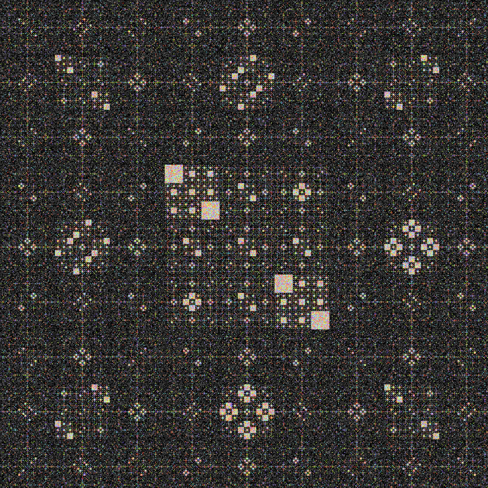 《互動藝術程式創作入門》學生作品
Loxi的〈Sierpinski pattern〉