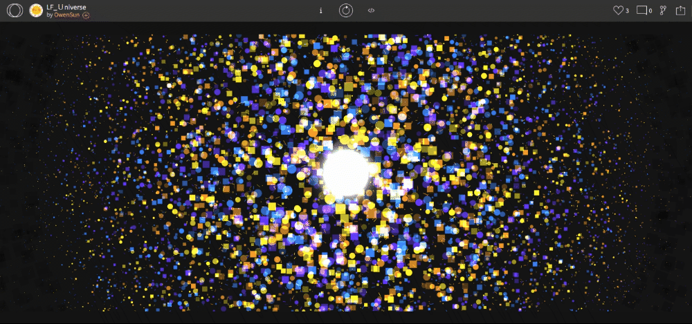 《Universe》作品截圖(藝術家:孫宇)